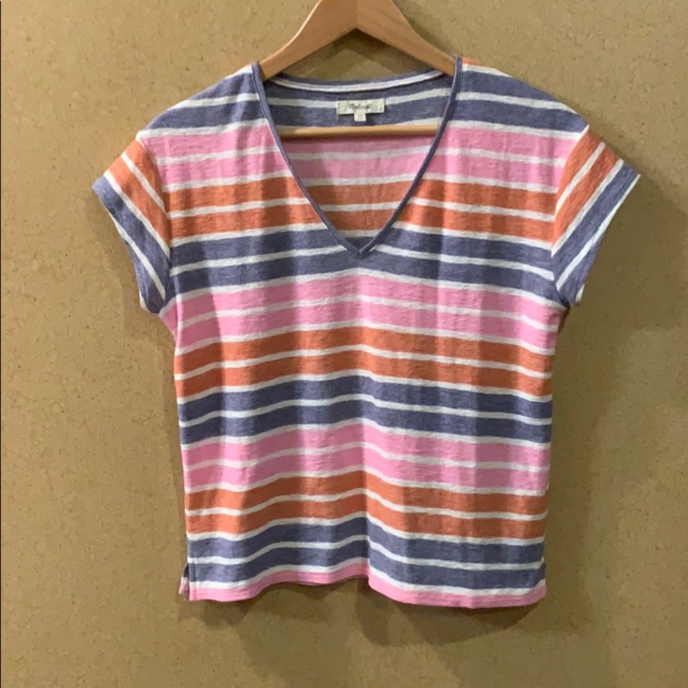 Adorable MADEWELL oversized striped tee! 😻✨